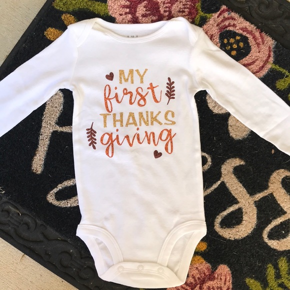 handmade Other - First thanksgiving onesie - girls size 3-6 months